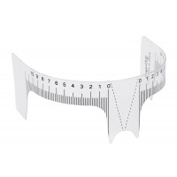 Ruler with markings (reusable) for T-shaped eyebrow design