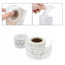 Self-adhesive disposable eyebrow ruler in roll (50 pcs)