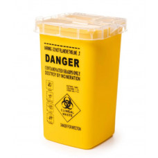 Container for disposal of consumables (needles, cartridges), yellow