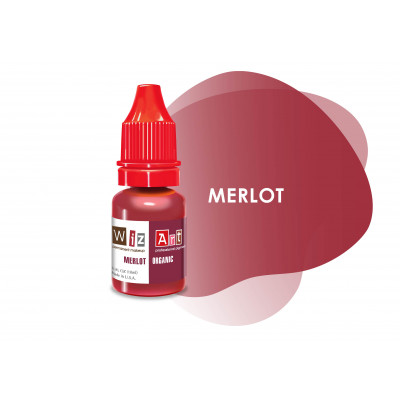 MERLOT WizArt Basic пигмент для перманентного макияжа губ 10 мл	