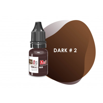 Dark #2 WizArt USA пигмент для перманентного макияжа бровей