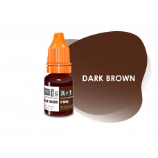 Dark Brown WizArt USA pigment for permanent eyebrow makeup 10 ml