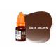 Dark Brown WizArt USA пигмент для перманентного макияжа бровей 10 мл