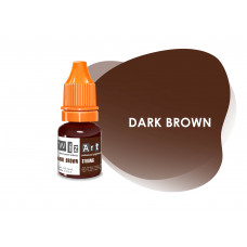Dark Brown WizArt USA pigment for permanent eyebrow makeup 5 ml
